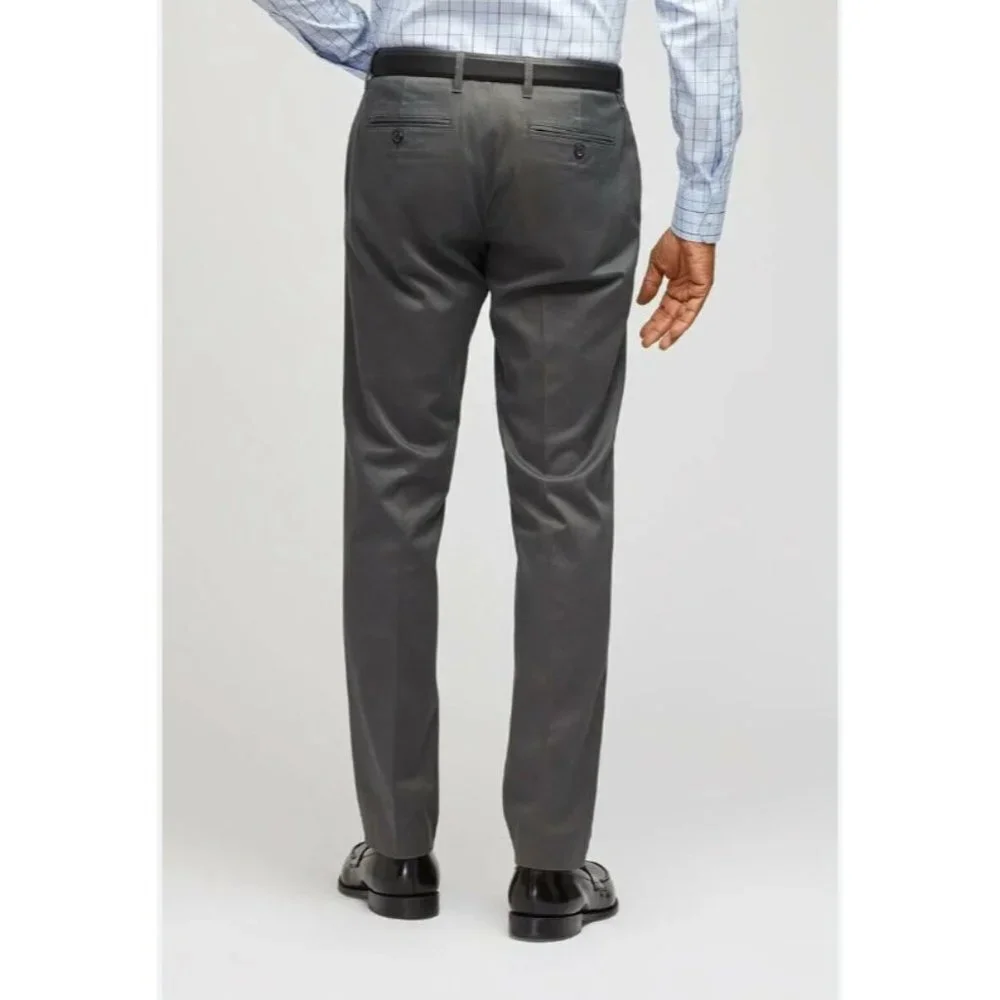 Bonobos Men's Friday Slate Grey Straight Fit Weekday Warrior Pants Size 54x32